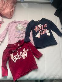 Tre magliette bimba 3-6 mesi Prènatal