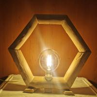 Lampada da tavolo in Legno Massello 