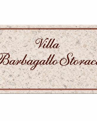 Targa fuori porta in pietra