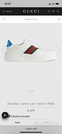 Sneaker uomo con nastro Web Gucci