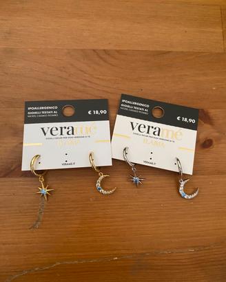 Orecchini acciaio ipoallergenico