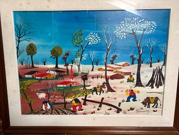 Dipinto arte Naif, firmato Petrowsky