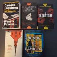 Libri vari thriller romanzi come nuovi