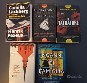 Libri vari thriller romanzi come nuovi