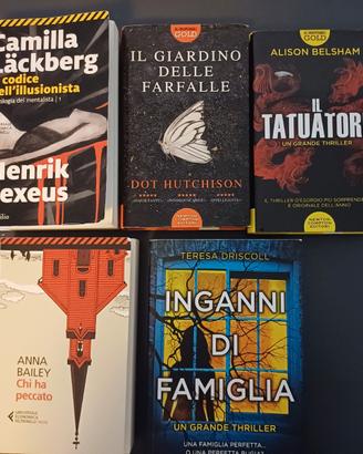 Libri vari thriller romanzi come nuovi