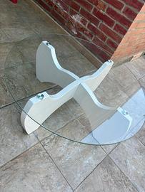 Tavolino in vetro + lampada
