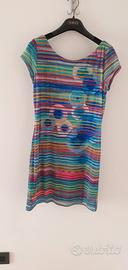 vestito manica corta desigual