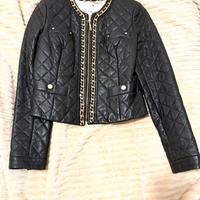 Giubbotto pelle Elisabetta Franchi