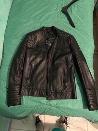 Giubotto di pelle boxeur taglia L (M)