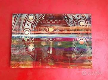 Stampa su tela, stile etnico, come nuova