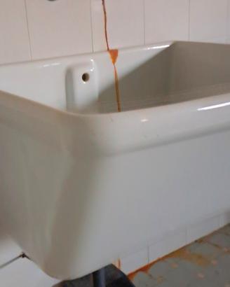 Lavatoio per lavanderia in ceramica,  lavabo.