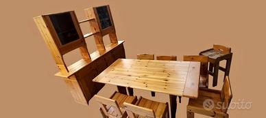 Set pranzo mid century modern Italia 