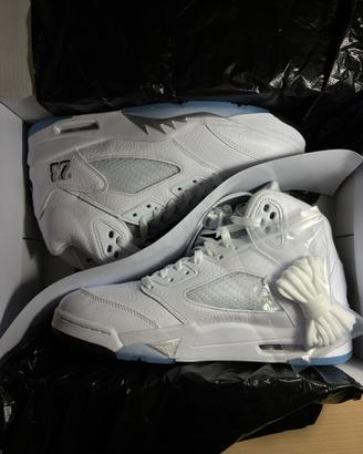 Jordan 5 Metallic White