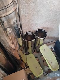 vari pezzi canna fumaria acciaio inox diametro 140