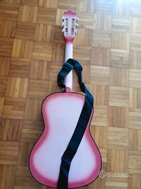 chitarra clasica 4/4 colore rosa,