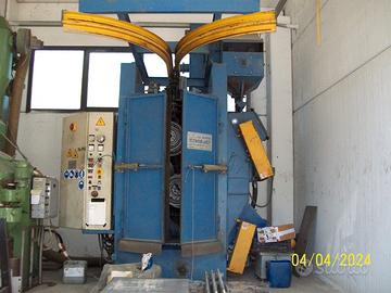 Sabbiatrice, granigliatrice a grappolo 2 turbine