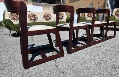 quattro sedie vintage anni 70 