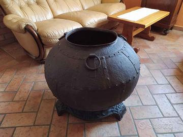 orcio otre anfora botte in ferro battuto