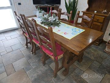 Tavolo Frattino Rovere massello 
