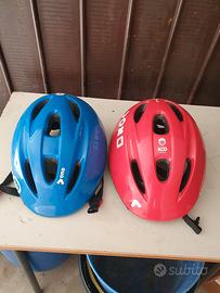 Coppia caschi Btwin bambino usati
