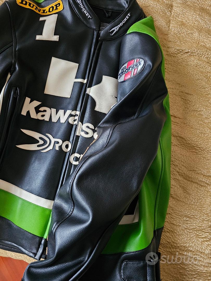 Joe Rocket Leather Kawasaki Motorcycle Jacket Vintage Joe Rocket