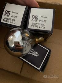 Lampadine incandescentia sfera con calotta argento