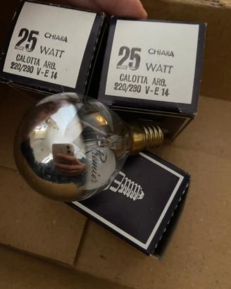 Lampadine incandescentia sfera con calotta argento