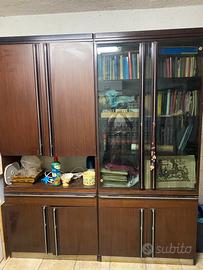 Mobile   Componibile in Legno Scuro