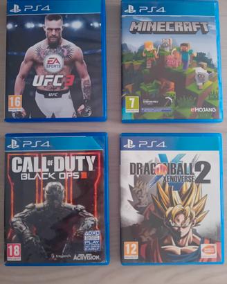 4 CD della playstation 4 (ps4)
