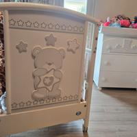 Culla e Cassettiera Fasciatoio Orsetto Pali