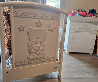 Culla e Cassettiera Fasciatoio Orsetto Pali