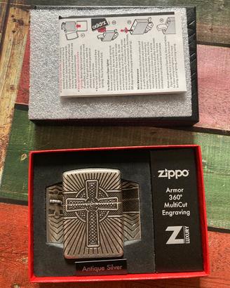 Zippo armor  celtic cross