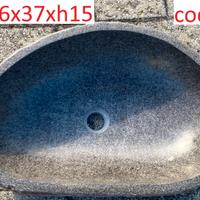 Lavabo lavandino da appoggio pietra/sasso fiume 1