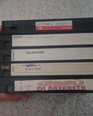 Lotto 5 VHS registrate da TV