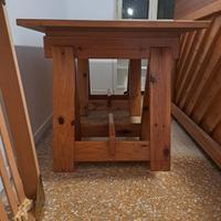 Scrivania anni 70 con cavalletti