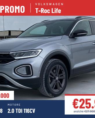 Volkswagen T-Roc Life 2.0 TDI 116CV