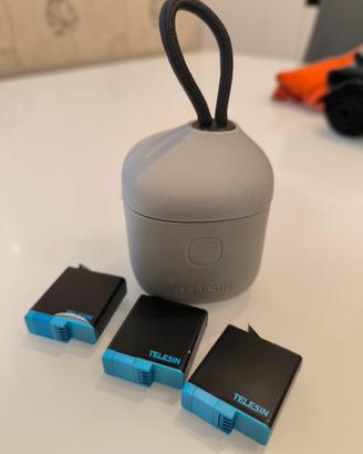 caricabatterie impermeabile per GoPro Hero 5/6/7/8