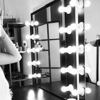 Specchio per sala trucco