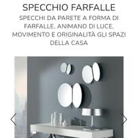 Set specchi riflessi farfalle
