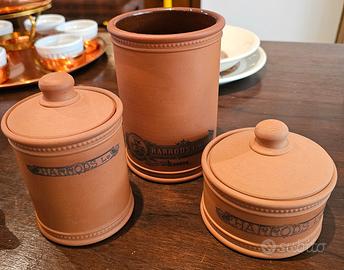 Set 3 Barattoli in terracotta Harrods Ltd 