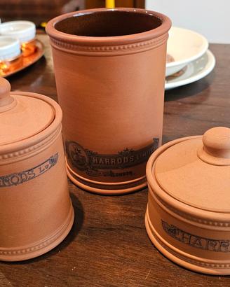 Set 3 Barattoli in terracotta Harrods Ltd 