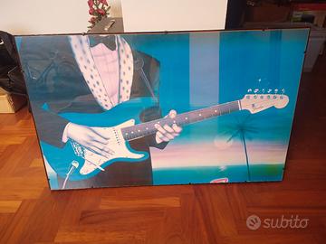 Quadro con stampa originale Fender Stratocaster