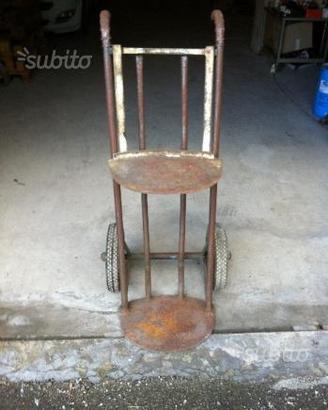 Carrello per trasporto oggetti tondi (fusti)