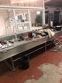 Tavolo in INOX con sponde