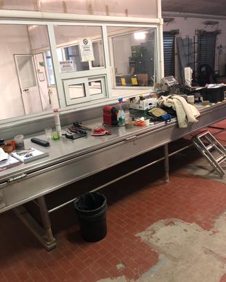 Tavolo in INOX con sponde