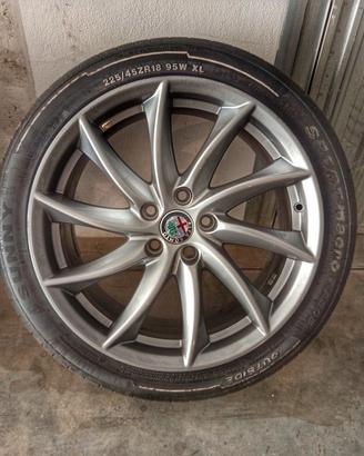 CERCHI ALFA ROMEO GIULIA 18' , DOPPIA MISURA 