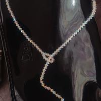 Collana oro e Swarovski 