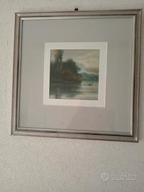 quadro con cornice in legno 