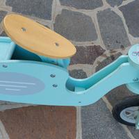 bicicletta senza pedali in legno vespa