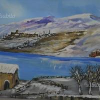 Quadro olio marche franco mastrandrea recanati